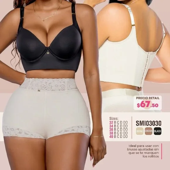 Stagmi Best Push Up Back Smoothing Bra Colombianas Faja "Magic Bra" Full Cup NEW - Picture 7 of 16